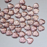 Кабошон в форме сердца Heart, Pink, 10х4мм, цвет розовый, 10 шт.