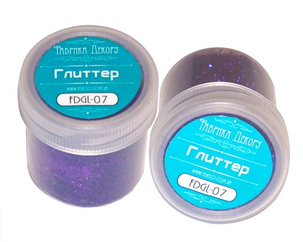 Глиттер фиолетовый 20 ml, сухой