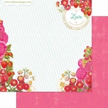 Лист скрапбумаги Webster's Pages - Strawberry Patch, двусторонняя, 30х30 см