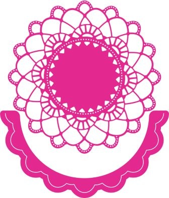 Лезвие от Cheery Lynn Designs - Felicity Doily w/ Angel Wing - DL239
