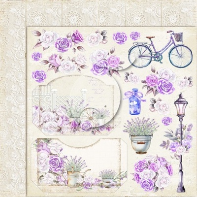 Набор скрапбумаги LemonCraft -  My sweet Provence, 30.5х30.5 см, двусторонняя