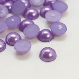 Полужемчужинки MediumPurple, 8x3.5мм, цвет сиреневый, 50 шт.