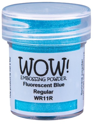 Пудра для эмбоссинга Wow - Fluorescent Blue - Regular, 15 мл