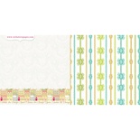 Лист двусторонней скрапбумаги Webster's Pages - Postcards from Paris -Avenue de Champs? 30х30 см