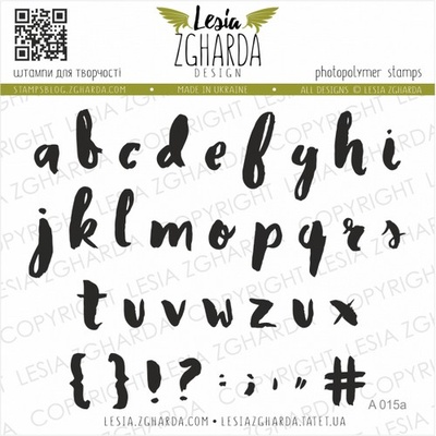 Акриловый штамп Lesia Zgharda A015a Алфавіт
