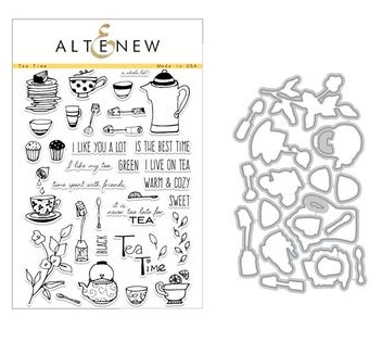Набор ножей и штампов от Altenew - Tea Time - Stamp & Die Bundle