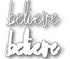 Ножи для вырубки от Memory Box - Believe Jotted Script