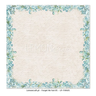 Лист двусторонней бумаги для скрапбукинга LemonCraft -  Forget Me Not 05