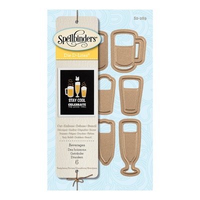 Ножи от Spellbinders - Die D-Lites Beverages Etched Dies
