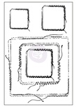ЦЕНА СНИЖЕНА! Резиновые штампы от компании Prima - STITCH STAMPS- SQUARE - 570521