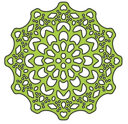 Лезвие Canadian Kaleidoscope Tiny Doily от Cheery Lynn Designs, 1 шт.