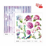 Бумага для скрапбукинга от ROSA TALENT - Floral Poem 19, двусторонняя, 30х30см, 200г/м2