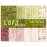Набор двусторонней скрапбумаги UHK Gallery - LOFT Herbs, 30,5х30,5 см, 6 листов