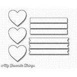 Лезвие My Favorite Things - Die-namics Hearts in a Row - Vertical