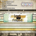Набор двусторонней скрапбумаги от 7 Dots Studio - Lost and Found, 15x15 см, 24 шт