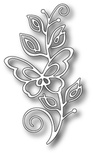 Нож для вырубки от Poppystamps - Bellina Butterfly Stem