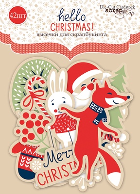 Набор высечек для скрапбукинга от Scrapmir - Hello Christmas, 42 шт.