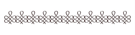 Акриловый штамп F030 Бордюр, размер 9,3 * 1 см