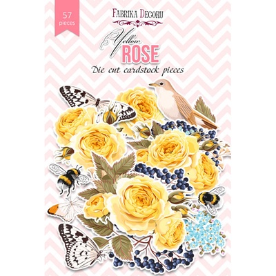 Набор высечек, коллекция Yellow Rose, 57 шт., ТМ Фабрика Декора