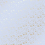 Лист односторонней бумаги с фольгированием Golden stars Purple, ТМ Фабрика Декора