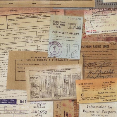 Ткань 100% хлопок - Tim Holtz Eclectic - Documentation-Neutral, 45х55 см