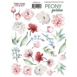 Набор наклеек (стикеров) 27 шт Peony garden 215, ТМ Фабрика Декора