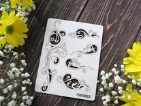 Чипборд набор Завитки 1 от WOODchic, 12х3,7 см 5,5 х2,5 см