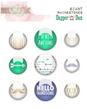 Набор украшений от Glitz Design - Dapper Dan Giant Rhinestones, 9 шт