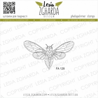 Акриловый штамп Lesia Zgharda Цикада (мала) FA128