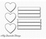 Лезвие My Favorite Things - Die-namics Hearts in a Row - Vertical