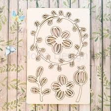 Набор чипборда от Mona Design - Wild flower, 10х15см