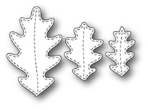 Нож для вырубки от Poppystamps -  Stitched Oak Trio