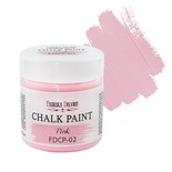 Меловая краска Chalk Paint Розовая 50ml, ТМ Фабрика Декора