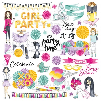 Лист для вырезания Party Girl, ТМ Фабрика Декору