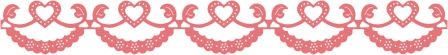 Нож для вырубки от Cheery Lynn Designs - Sophia's Heart Border 