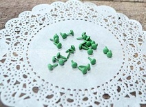 Набор брадсов от ScrapBerry's, 8х4,5 мм, 25 шт, салатовые