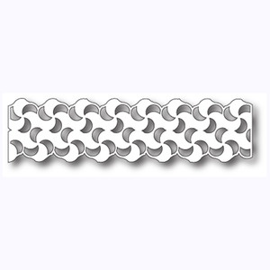 Нож для вырубки от Poppystamps - Swirly Curl Border Background