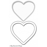 Лезвие My Favorite Things - Die-namics Heart Shaker Window & Frame, 2 шт.