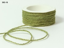 Джутовый шнур  Twisted Burlap - Olive, 1 мм, цвет: салатовый, 90 см