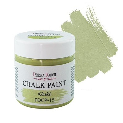 Меловая краска Chalk Paint Хаки 50ml, ТМ Фабрика Декора