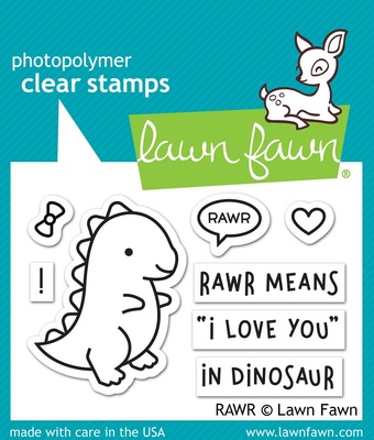 Штампы от Lawn Fawn - RAWR, 8 шт