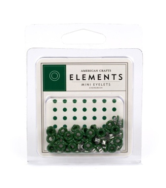 Люверсы Mini - American Crafts - Evergreen