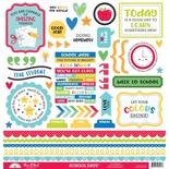 Наклейки от Doodlebug - This & That Cardstock Stickers 12"X12" - School Days, 50 шт.