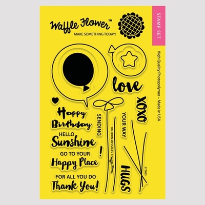 Ножи (310070) + Штампы (271065) от Waffle Flower - Balloon Messages Die