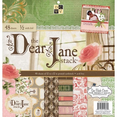 Набор бумаги DCWV - Dear Jane, 30х30 см, 24 листа
