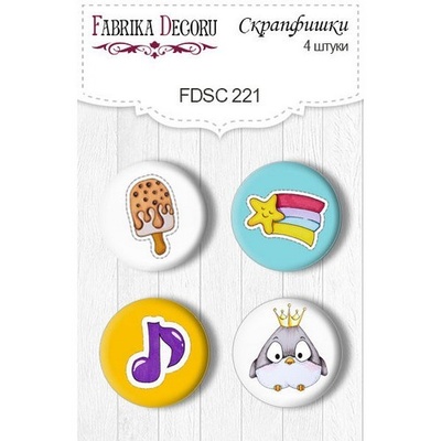 Набор скрапфишек ТМ Фабрика Декора из 4 шт № 221