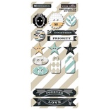 Пуговицы Teresa Collins Designs - Memorabilia - Chipboard Buttons