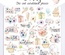 Набор высечек коллекция Sweet bunny 54 шт, ТМ Фабрика Декора