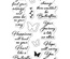 Штампы от Poppystamps - Butterfly Greetings clear stamp set