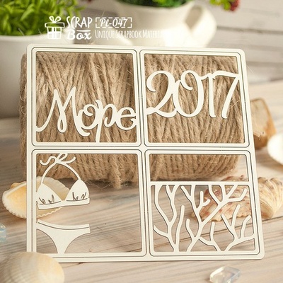 Чипборд ScrapBox - Карточка Project Life набор из 4-х шт. PL-047